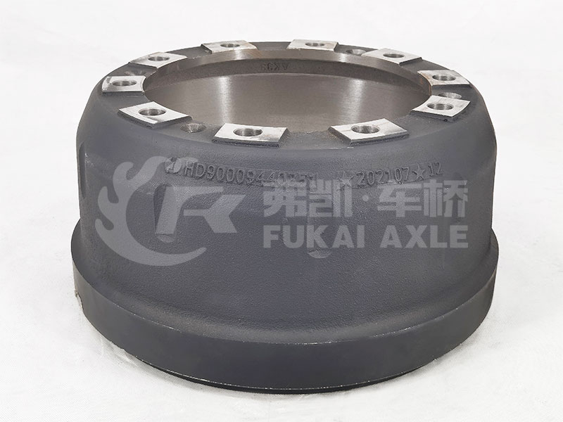 Front Brake Drum Reinforced for Shacman Delong Truck Spare Parts HD90009440351