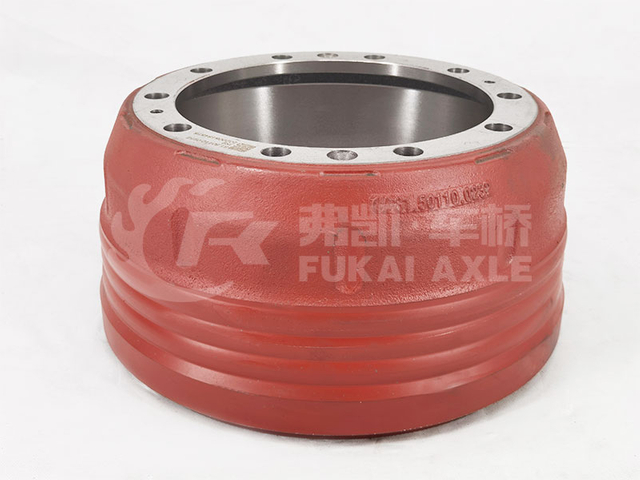 Front Brake Drum Reinforced with Stiffener for Shacman Delong Truck Spare Parts 81.50110.0232