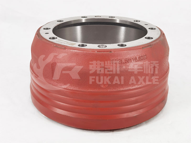 Front Brake Drum Reinforced with Stiffener for Shacman Delong Truck Spare Parts 81.50110.0232
